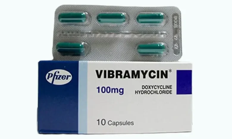 سعر Vibramycin 100 كبسولة بعد الزيادة ودواعي الاستخدام