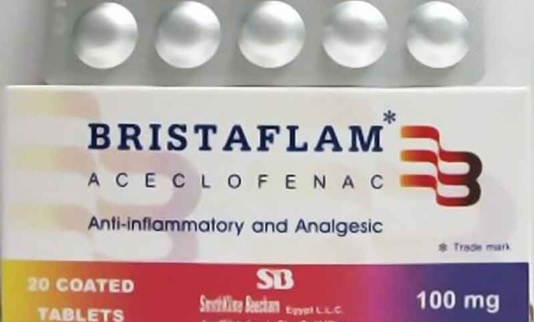 دواعي استخدام بريستافلام Bristaflam والآثار الجانبية‎