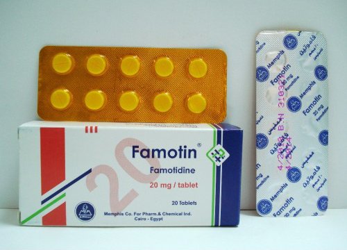 فاموتين أقراص لعلاج قرحة المعدة والاثنى عشر والحموضة Famotin Tablets