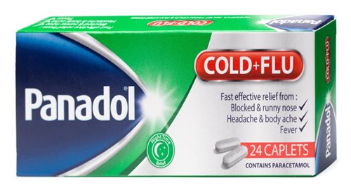 بانادول كولد اند فلو أقراص لعلاج نزلات البرد والانفلونزا Panadol Cold & Flu Caplets