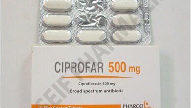 سيبروفار أقراص مضاد حيوى واسع المجال Ciprofar Tablets