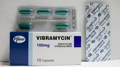 جرعة فيبراميسين مضاد حيوي لحب الشباب والتهابات المهبل‎